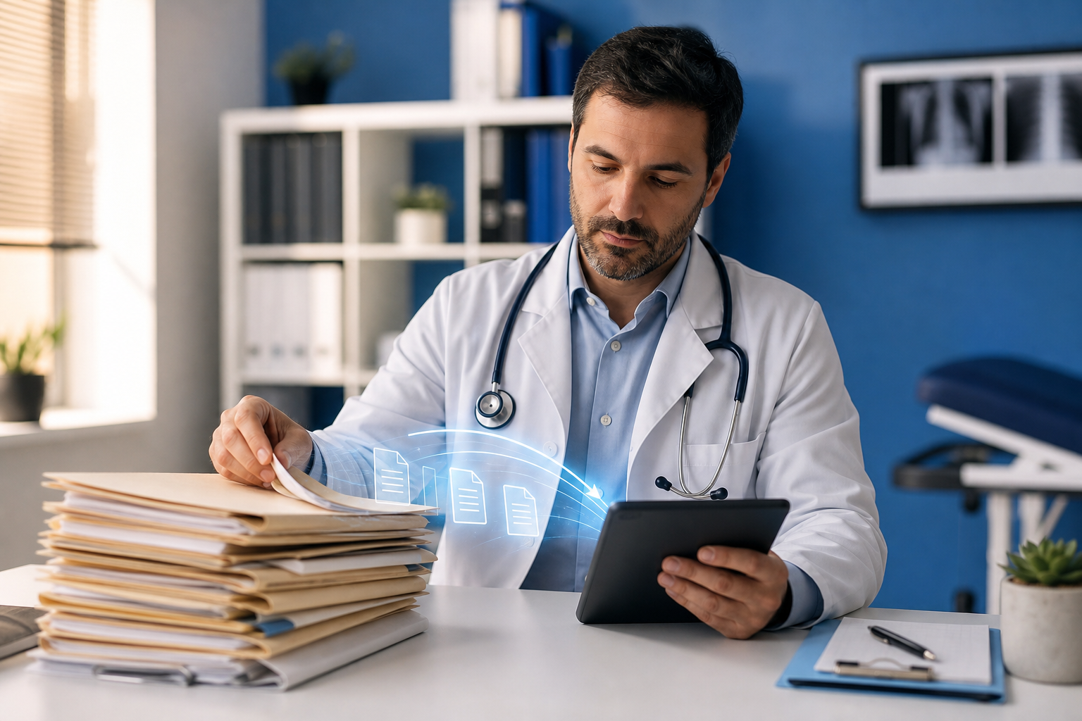 Transición de expediente clínico en papel a formato digital en consultorio